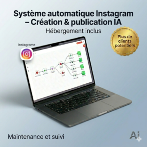 Système automatique Instagram – Création & publication IA Système automatique Instagram – Création & publication IA
