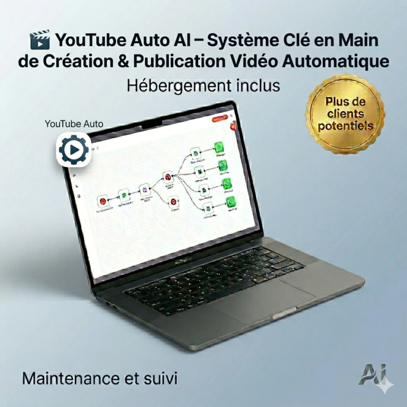 🎬 YouTube Auto AI – Système Clé en Main de Création & Publication Vidéo Automatique YouTube Automatique : Création & Publication