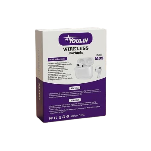 Youlin Écouteurs Sans Fil M03 – Bluetooth 5.4, Son Hi-Fi et Haute Autonomie 2 Youlin Écouteurs Sans Fil M03 – Bluetooth 5.4, Son Hi-Fi et Haute Autonomie