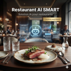 Restaurant AI SMART. Restaurant AI SMART - Solution IA populaire pour restaurant Maroc