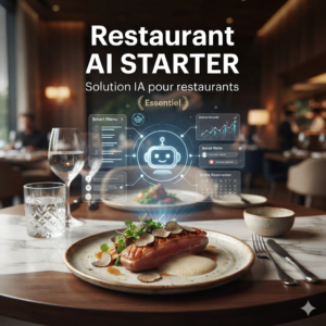 Restaurant AI STARTER. Restaurant AI STARTER - Solution IA pour restaurant pas cher Maroc